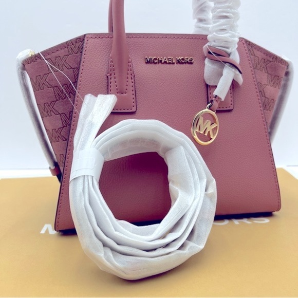 Michael Kors Small Avril Top Zip Satchel Crossbody Bag - Picture 5 of 8